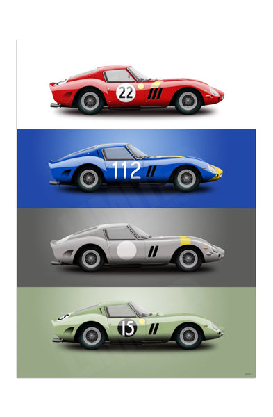 Ferrari 250 GTOs (4 in 1)